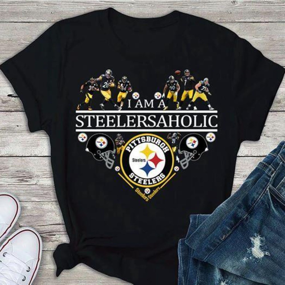 Nfl Pittsburgh Steelers I Am A Steelersaholic Pittsburgh T-Shirt